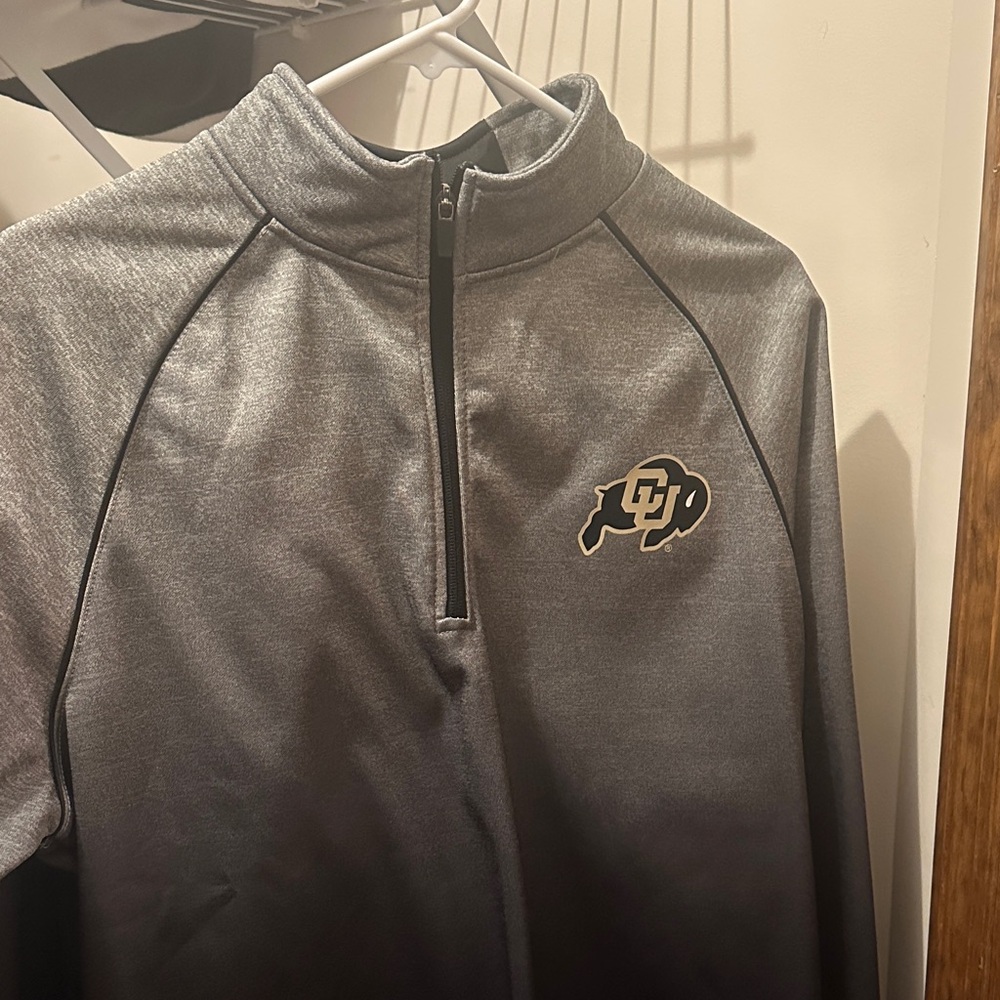 Gray Quarter-Zip Sweater